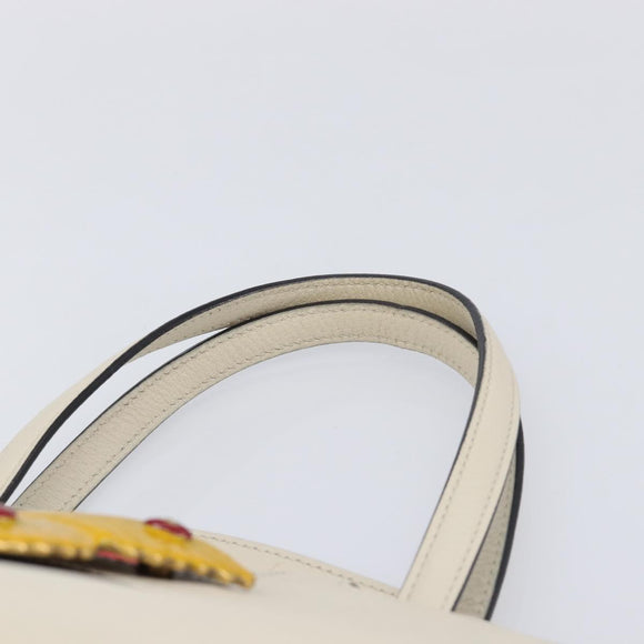 GUCCI Totem Butterfly Medium Sherry Line Bag Leather 2way 505344 Auth ka7207V