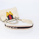 GUCCI Totem Butterfly Medium Sherry Line Bag Leather 2way 505344 Auth ka7207V-9