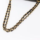 CHANEL Matelasse 25 Double Flap Chain Shoulder Bag Lamb Skin Gold CC Auth ka720SV-7