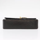 CHANEL Matelasse 25 Double Flap Chain Shoulder Bag Lamb Skin Gold CC Auth ka720SV-9