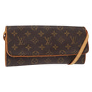 LOUIS VUITTON Monogram Pochette Twin GM Shoulder Bag M51852 LV Auth ka721-1