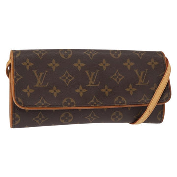 LOUIS VUITTON Monogram Pochette Twin GM Shoulder Bag M51852 LV Auth ka721