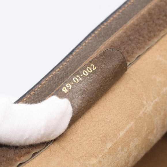 GUCCI GG Supreme Web Sherry Line Clutch Bag PVC Beige 89 01 002 Auth ka7214