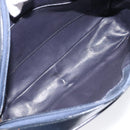 GIVENCHY Shoulder Bag Leather Navy Gold Auth ka7216-16