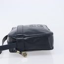 GIVENCHY Shoulder Bag Leather Navy Gold Auth ka7216-5