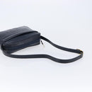 GIVENCHY Shoulder Bag Leather Navy Gold Auth ka7216-7