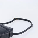 GIVENCHY Shoulder Bag Leather Navy Gold Auth ka7216-8