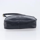 GIVENCHY Shoulder Bag Leather Navy Gold Auth ka7216-9