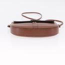 Burberrys Shoulder Bag Leather Brown Gold Auth ka7217-11