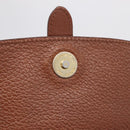 Burberrys Shoulder Bag Leather Brown Gold Auth ka7217-18