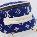 LOUIS VUITTON Jacquard Velvet Palm Spring Mini Backpack M46207 LV Auth ka7219-7
