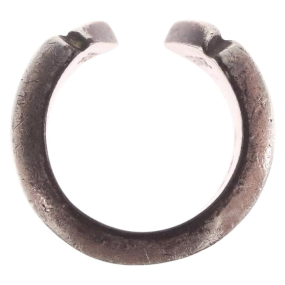 Chrome Hearts Scroll label Ring Ag925 Silver #10(JP Size) Auth ka7229M
