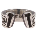 Chrome Hearts Scroll label Ring Ag925 Silver #10(JP Size) Auth ka7229M-3
