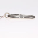 Chrome Hearts Union Jack Large Dog Tag Necklace Ag925 Silver Auth ka7230M-17