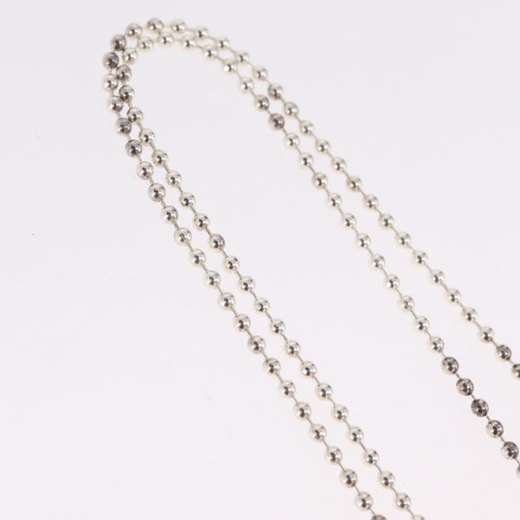 Chrome Hearts Union Jack Large Dog Tag Necklace Ag925 Silver Auth ka7230M