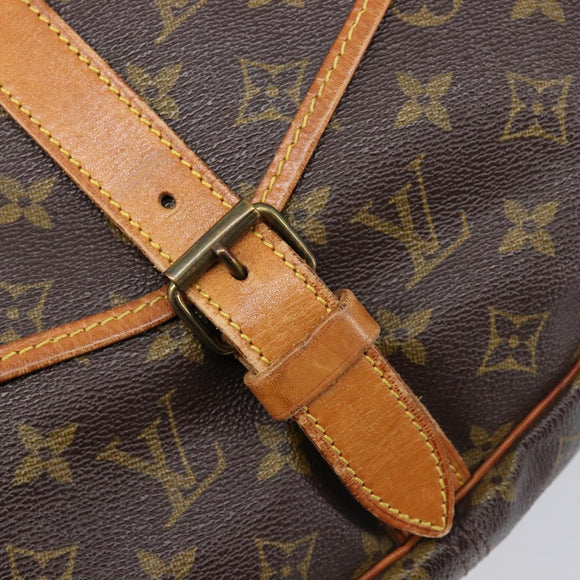 LOUIS VUITTON Monogram Saumur 35 Shoulder Bag M42254 LV Auth ka7232