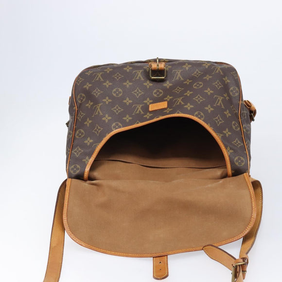 LOUIS VUITTON Monogram Saumur 35 Shoulder Bag M42254 LV Auth ka7232