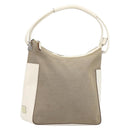 GUCCI Shoulder Bag Canvas Beige Silver 001 3766 Auth ka7233A-1