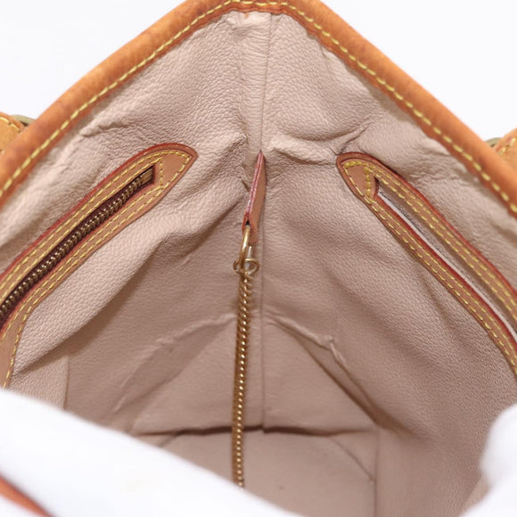 LOUIS VUITTON Monogram Bucket PM Shoulder Bag M42238 LV Auth ka7236