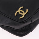 CHANEL Triple Coco Chain Shoulder Bag Caviar Skin Black Gold CC Auth ka7237V-13