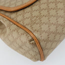 CELINE Macadam Canvas Shoulder Bag PVC Beige Gold Auth ka724-11