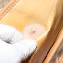 CELINE Macadam Canvas Shoulder Bag PVC Beige Gold Auth ka724-21