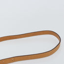 CELINE Macadam Canvas Shoulder Bag PVC Beige Gold Auth ka724-8