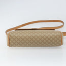 CELINE Macadam Canvas Shoulder Bag PVC Beige Gold Auth ka724-9