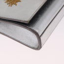 Saint Laurent Kate Tassel Chain Shoulder Bag Leather Silver Gold Auth ka7241A-10