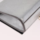 Saint Laurent Kate Tassel Chain Shoulder Bag Leather Silver Gold Auth ka7241A-12