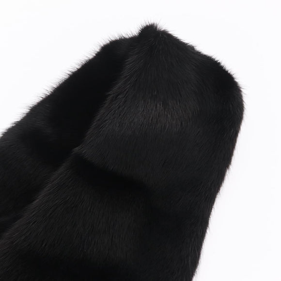 LOUIS VUITTON Scarf Black LV Auth ka7243M