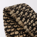 Christian Dior Trotter Canvas Scarf Acrylic Fur Beige Auth ka7244M-6
