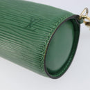 LOUIS VUITTON Epi Soufflot Pouch Green LV Auth ka7245-10