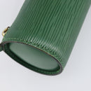 LOUIS VUITTON Epi Soufflot Pouch Green LV Auth ka7245-11