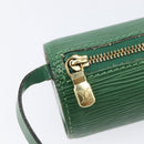 LOUIS VUITTON Epi Soufflot Pouch Green LV Auth ka7245-14