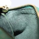 LOUIS VUITTON Epi Soufflot Pouch Green LV Auth ka7245-20