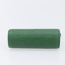 LOUIS VUITTON Epi Soufflot Pouch Green LV Auth ka7245-9