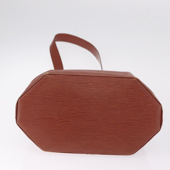 LOUIS VUITTON Epi Sac De Paul PM Shoulder Bag Brown M80203 LV Auth ka7246