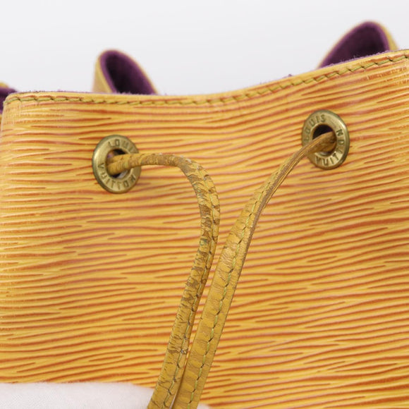 LOUIS VUITTON Epi Petit Noe Shoulder Bag Yellow M44109 LV Auth ka7253