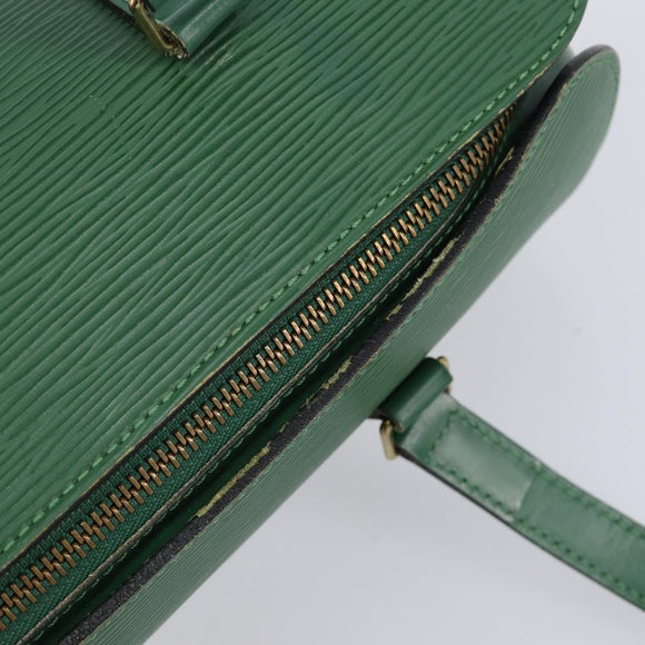 LOUIS VUITTON Epi Soufflot Hand Bag Green M52224 LV Auth ka7257