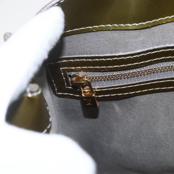 LOUIS VUITTON Monogram Vernis Wilshire PM Bag Gris Art Deco M91627 Auth ka726