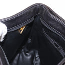 BALLY Quilted Chain Shoulder Bag Leather Black Gold Auth ka727-20