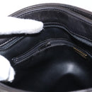 BALLY Quilted Chain Shoulder Bag Leather Black Gold Auth ka727-22