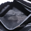 BALLY Quilted Chain Shoulder Bag Leather Black Gold Auth ka727-12