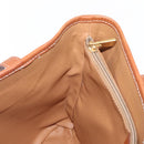 CELINE Macadam Canvas Shoulder Bag PVC Leather Brown Gold Auth ka728-19