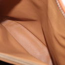 CELINE Macadam Canvas Shoulder Bag PVC Leather Brown Gold Auth ka728-20