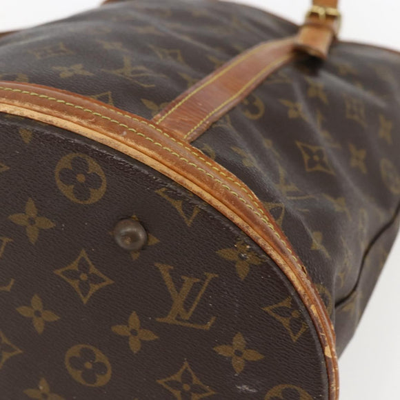 LOUIS VUITTON Monogram Bucket GM Shoulder Bag M42236 LV Auth ka730