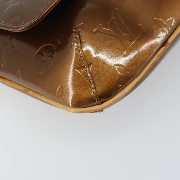LOUIS VUITTON Monogram Vernis Thompson Street Bag Bronze M91124 LV Auth ka732