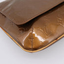 LOUIS VUITTON Monogram Vernis Thompson Street Bag Bronze M91124 LV Auth ka732-14