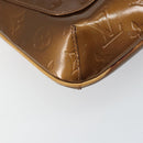 LOUIS VUITTON Monogram Vernis Thompson Street Bag Bronze M91124 LV Auth ka732-16